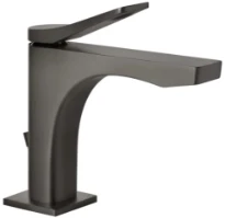 GESSI Rilievo Mitigeur lavabo, avec vidage et flexibles de raccordement. Cartouche Ø25 mm Black Metal Brossé PVD