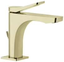 GESSI Rilievo Mitigeur lavabo, avec vidage et flexibles de raccordement. Cartouche Ø25 mm Brass PVD