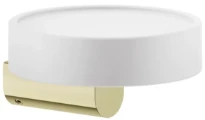 GESSI Rilievo Accessories Porte-savon mural blanc. Brass PVD