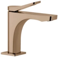 GESSI Rilievo Mitigeur lavabo, sans vidage, avec flexibles de raccordement. Cartouche Ø25 mm Cuivre PVD