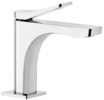 GESSI Rilievo Mitigeur lavabo, sans vidage, avec flexibles de raccordement. Cartouche Ø25 mm chromé