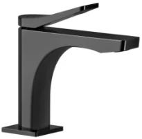 GESSI Rilievo Mitigeur lavabo, sans vidage, avec flexibles de raccordement. Cartouche Ø25 mm Black Metal PVD
