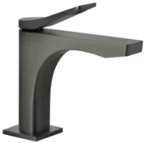 GESSI Rilievo Mitigeur lavabo, sans vidage, avec flexibles de raccordement. Cartouche Ø25 mm Black Metal Brossé PVD