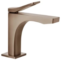 GESSI Rilievo Mitigeur lavabo, sans vidage, avec flexibles de raccordement. Cartouche Ø25 mm Cuivre Brossé PVD