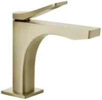 Gessi Rilievo Mitigeur lavabo, sans vidage, avec flexibles de raccordement. Cartouche Ø25 mm laiton brossé PVD