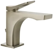 GESSI Rilievo Mitigeur lavabo, avec vidage et flexibles de raccordement. Cartouche Ø35 mm Finox Brushed Nickel