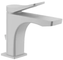 GESSI Rilievo Mitigeur lavabo, avec vidage et flexibles de raccordement. Cartouche Ø35 mm Blanc CN