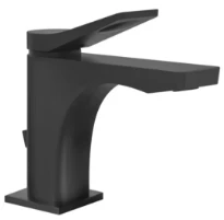GESSI Rilievo Mitigeur lavabo, avec vidage et flexibles de raccordement. Cartouche Ø35 mm Noir XL