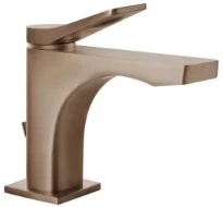 GESSI Rilievo Mitigeur lavabo, avec vidage et flexibles de raccordement. Cartouche Ø35 mm Cuivre Brossé PVD