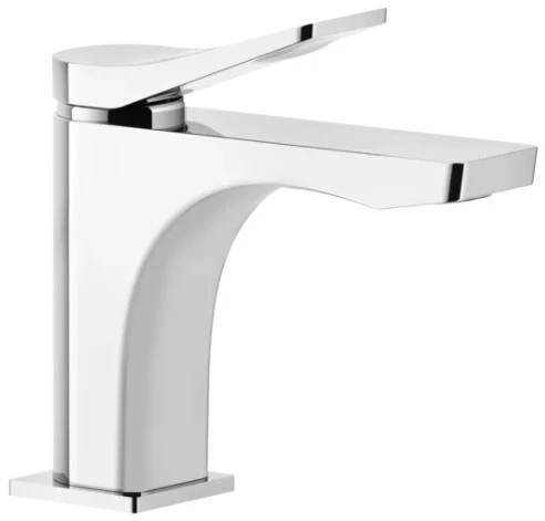 GESSI Rilievo Mitigeur lavabo, sans vidage, avec flexibles de raccordement. Cartouche Ø35 mm chromé