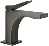 GESSI Rilievo Mitigeur lavabo, sans vidage, avec flexibles de raccordement. Cartouche Ø35 mm Black Metal Brossé PVD