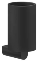 GESSI Rilievo Accessories Porte-verre mural noir. Noir XL