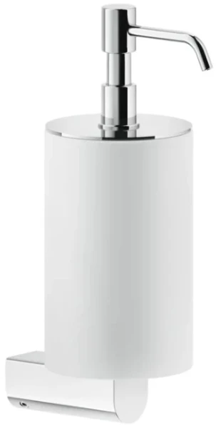 GESSI Rilievo Accessories Distributeur de savon liquide mural blanc. chromé