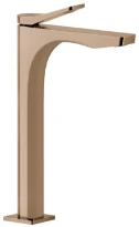 GESSI Rilievo Mitigeur lavabo réhaussé, sans vidage, avec flexibles de raccordement. Cartouche Ø25 mm Cuivre PVD