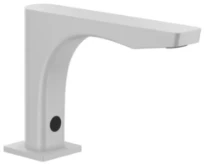 GESSI Rilievo Mitigeur lavabo electronique fourni avec 2 robinets sous-lavabo pour contrôle de la température et du débit. Blanc CN
