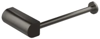GESSI Rilievo Accessories Porte-papier mural horizontal ou vertical. Black Metal Brossé PVD