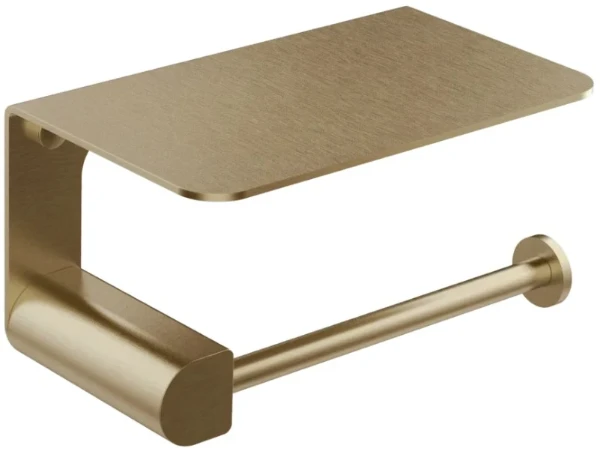 GESSI Rilievo Accessories Porte-papier mural à couvercle. Warm Bronze Br. PVD