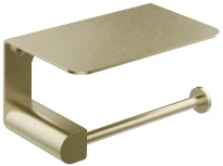GESSI Rilievo Accessories Porte-papier mural à couvercle. Brushed Brass PVD