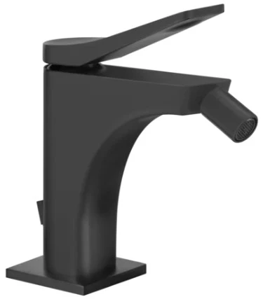 GESSI Rilievo Mitigeur bidet avec flexibles de raccordement Noir XL
