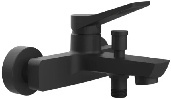 PF59013#299 GESSI Rilievo Externe Mengkraan bad met automatische omstelknop bad/douche Zwart XL