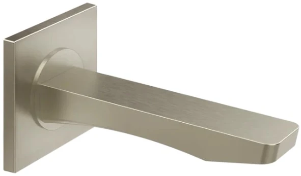 GESSI Rilievo Bec mural à compléter par un mitigeur à commande séparée. Finox Brushed Nickel