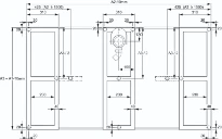 HUPPE AC Flexibles Wannenfußgestell A1 = 800mm A1 = 700mm