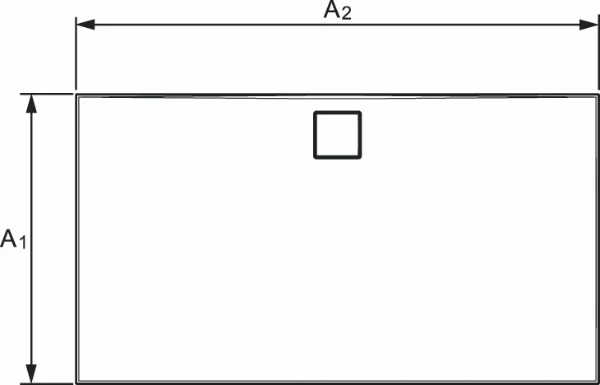 EF0116083 Huppe EasyFlat douchebak 1200 x 1000 x 30 mm - wit mat