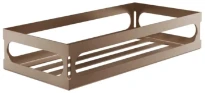 GESSI Rilievo Accessories Console murale 30 cm. Cuivre Brossé PVD