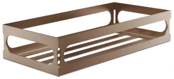 GESSI Rilievo Accessories Console murale 30 cm. Cuivre Brossé PVD