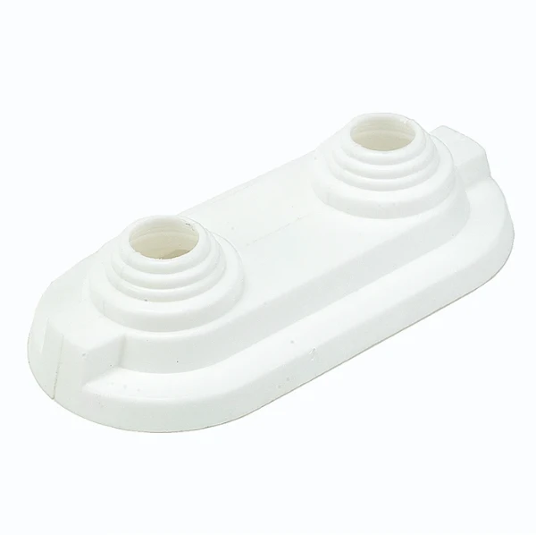Comap TC9855 dubbele afdekrozet 50 mm - wit