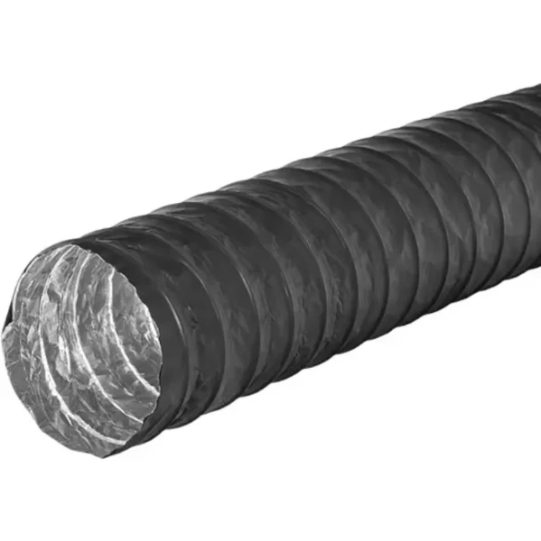 Egeda Combidec Black Classic alu flexible non isolé pour ventilation (longueur 10m) 102 mm - noir - prix par pièce