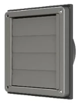 Egeda SMS grille à lamelles inox 125 mm