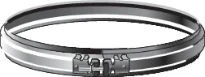 Roccheggiani SPG 316L inox simple paroi bande de connexion 130 mm