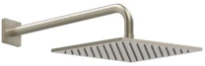 GESSI Rilievo Douchette anticalcaire laterale orientable. Finox Brushed Nickel
