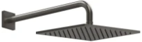 GESSI Rilievo Douchette anticalcaire laterale orientable. Black Metal Brossé PVD