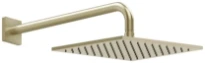 GESSI Rilievo Douchette anticalcaire laterale orientable. Brushed Brass PVD