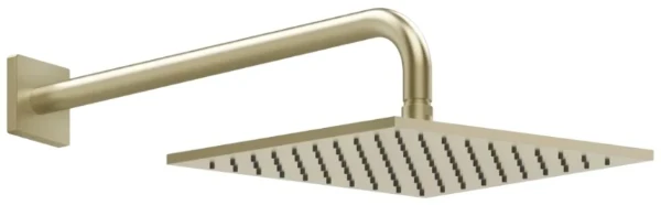PF59158#727 GESSI Rilievo Oriënteerbare antikalk-wand-hoofddouchekop Brushed Brass PVD