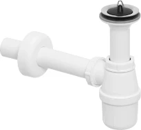 Viega siphon bouteille 6/4 synthérique - blanc - avec crépine et bouchon