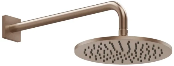 Gessi Rilievo Douchette anticalcaire latérale orientable. Cuivre Brossé PVD