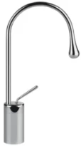 GESSI Goccia Mitigeur lavabo moyen avec bec court sans vidage avec flexibles de raccordement. chromé