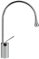 GESSI Goccia Mitigeur lavabo moyen avec bec moyen sans vidage avec flexibles de raccordement. chromé