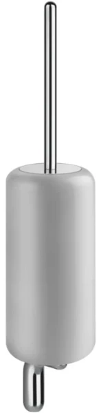 GESSI Goccia Accessories Porte-balayette mural en GRES blanc. chromé
