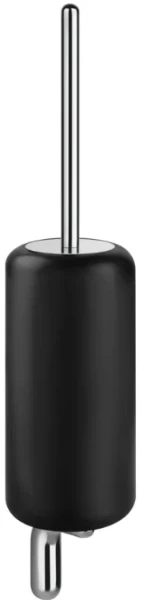 GESSI Goccia Accessories Porte-balayette mural en GRES noir. chromé