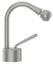 GESSI Goccia Mitigeur bidet sans vidage avec flexibles de raccordement. Chrome Brosse