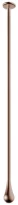 GESSI Goccia Pomme de douche avec bras longueur à la demande. À compléter par un mitigeur à commande séparée ou par un de nos système électroniques. Copper Brushed GHRC
