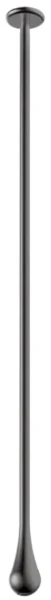 Gessi Goccia douche de tête avec bras longueur à la demande. À compléter par un mitigeur à commande séparée ou par un de nos système électroniques. Black Metal Brushed GHRC