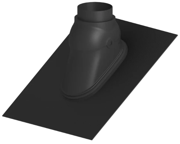 Burgerhout FX Easy dakdoorvoerpan 160 mm - zwart