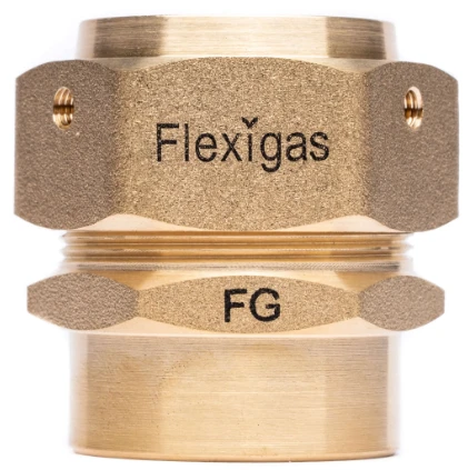 Flexigas PLT rechte knelkoppeling FF 15 x 15 mm
