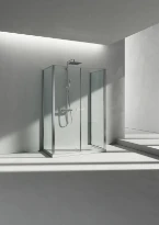 Vismara Link KC paroi latérale (à combiner avec KB-K2-K3) 2000 x 770-771,5 mm - verre 8 mm - transparant - profil silver brilliant