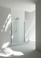Vismara serie 7200 ZG paroi latérale (droite) 2000 x 770-790 mm - verre 6 mm - transparant - profil silver brilliant